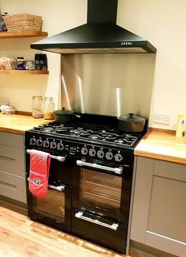 1 Piece of 0.9mm Satin Stainless Steel Cooker Splashback Brushed for Kitchen Hob Back Wall Plate (Width : 900mm, Height : 1200mm)