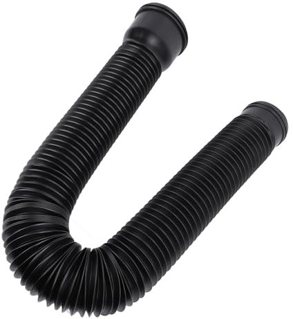 Prolunga per Pluviali per Grondaia, Prolunga di Scarico Estensibile Flessibile in PE, Prolunga per Pluviali di Scarico, per Villa All'aperto Rotonda (Nero)