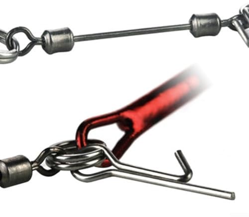 Fishing Gear 3 Pack of Treble Hooks Featuring Center Spring Mechanism