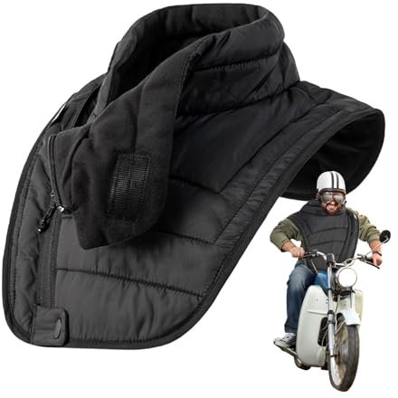 Decorhome Nackenwärmer für Motorradfahren,Thermo-Nackenwärmer Motorrad, Wasserdichter Motorrad-Hals- und Brustwärmer aus Winterbaumwolle, Motorrad-Halswärmer für Männer und Frauen
