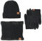 Mütze Herren Damen, Wintermütze Classic Warme Strickmützen Outdoor Festival Beanie Elastizität Elegant Fischermütze Weich Winter 3-Teiliges Set Wollmütze Mit Schal Und Handschuhe Sportmütze Babymütze