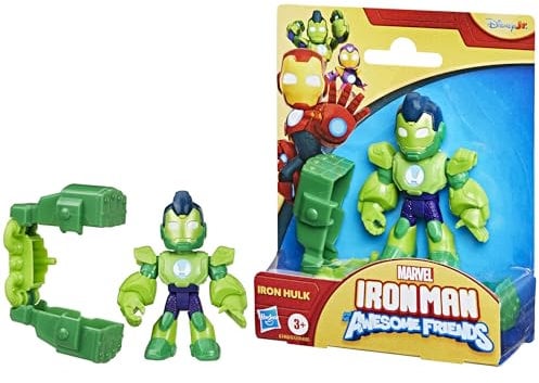 Iron Man and His Awesome Friends Marvel Iron Hulk Action Figure Toy with Accessory