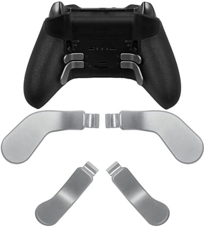 4 Pack Elite Controller Paddles for Xbox Elite 2 Controller Paddles, Elite Core Controller Paddle for Xbox One Elite Controller Series 2,Elite Series 1,and Elite 2 Core Controller(Silver)