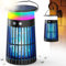 Dnenellr Repelente Mosquitos, Lampara Antimosquitos Exterior Solar USB Recargable con LED, Lampara Antimosquitos Interior Electrico 4200V, IPX5 Impermeable, para Hogar, Jardín, Sala, Cocina, Camping