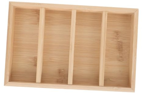 Healeved 1Pc Wooden Sunglasses Display Tray Compartment Glasses Organizer for Home Storage and Showcase