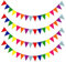 Eyccier Bunting Banner Triangle Bunting Flags für Geburtstag Hochzeit Gartenfestivals Party Dekoration 4PCS Bunt ..