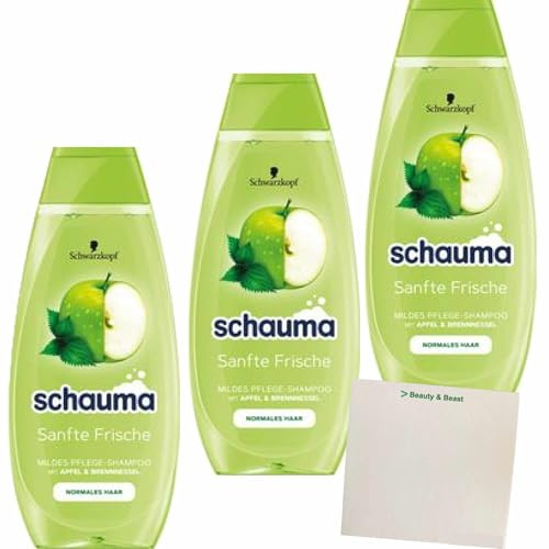 usy Bundle für Schauma Sanfte Frische Shampoo 3er pack (3x400ml Flasche) + usy Block
