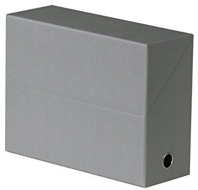 Fast 100725566 Box zur Aufbewahrung, stehend, Breite 9 cm Dos 9cm grau