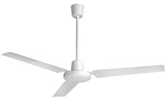 GrecoShop Michelangelo Ventilatore da Soffitto in Alluminio Bianco