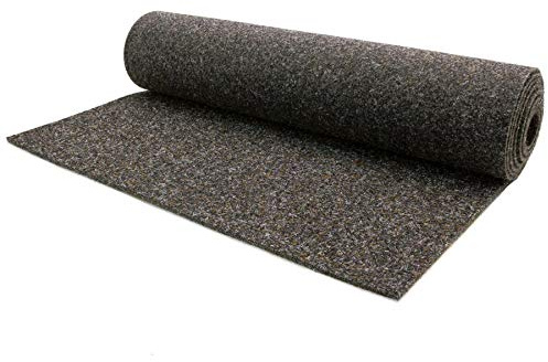 Primaflor Nadelfilz Bodenbelag Merlin | Dunkelbraun | 200x1000 cm | Nutzungsklasse 33, 17 dB Trittschallminderung, stuhlrollen- und treppengeeignet, GUT-zertifiziert, für Fußbodenheizung