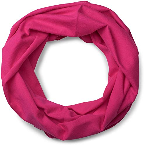 styleBREAKER Jersey Multifunktionstuch, Schlauchtuch, Stirnband, Haarband, Kopftuch, Loop Schlauchschal, Unisex 01012037, Farbe:Pink