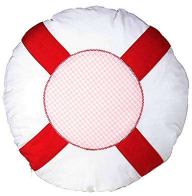 Kissen Rettungsring, rosa, 30 cm