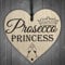 RED OCEAN Prosecco Princess Wooden Hanging Heart Alcohol Joke Sign Bottle Topper Plaque