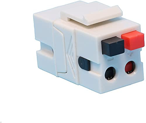 RiteAV Lautsprecher Spring Clip Keystone Jack für Wand-Teller weiß