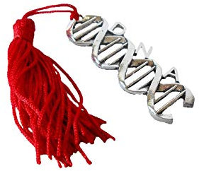 12 PEZZI Ciondolo LAUREA Laureato DNA BIOLOGIA con nappina BOMBONIERA