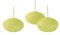 Cereria de Giorgio risthò, Cire, Bougies flottantes Vert/Acide, 4.5 x 4.5 x 2.5 cm, 20 unités