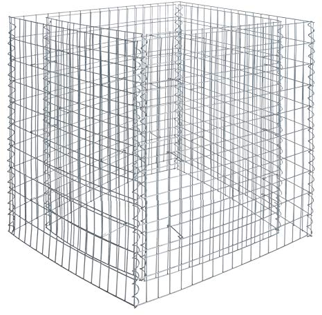 ESTEXO Hochbeet Gabionenhochbeet Gabione Pflanzkorb Drahtgitter Steinkorb Verzinkt Korb Stahlgabione Stahlkorb Metallbeet Metallhochbeet (360x90x100 cm)