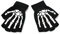 kdjsic Kleinkind Kinder Halloween Cosplay Skelett Schädel Halbfinger Handschuhe Glühen im Dunkeln Leuchtende Fingerlose Winterhandschuhe
