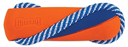 Chuckit! Ultra Bumper Tug Dog Toy Rope and Rubber Fetch Toy Tug of War for Dogs