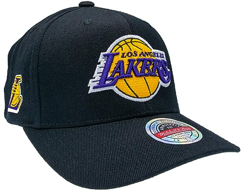 Mitchell & Ness NBA Classic Red Eazy Snapback Cap Los Angeles Lakers Black