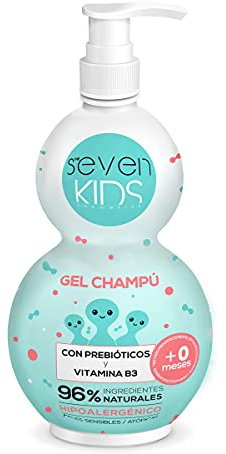 Seven Kids - Gel-Shampoo mit Präbiotika und Vitamin B3, das die Haut vor äußeren Einflüssen schützt. 400ml
