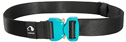 Tatonka Quick Release Stretch Belt 38mm - Gürtel mit Cobra-Schließe und elastischem Gurtband - Länge: 115 cm/Breite: 3,8 cm (azur blau)