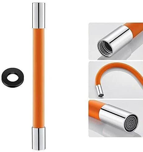 FGYZYP Prolunga universale per rubinetto, tubo di prolunga in schiuma, girevole a 360°, regolabile, flessibile, allungabile, tubo in silicone, per cucina, bagno, giardino, scarico del lavandino