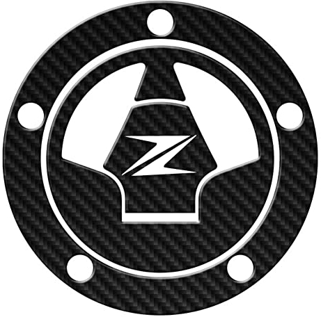 Motorrad Tankdeckel Aufkleber aus Kohlefaser,Asudaro Tank Traction Pad Schwarz Motorrad Tankdeckel Pad Abdeckung Kompatibel mit ZX6R 10R 12R 14R ZZ1400 Z750 Z800 Z1000 ninja650R ER6N,Schwarz+Weiß