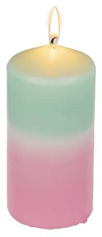 DIP DYE Stumpenkerzen mit Farbverlauf Kerzen in Geschenkverpackung Neon Bunt - Rosa - Mint