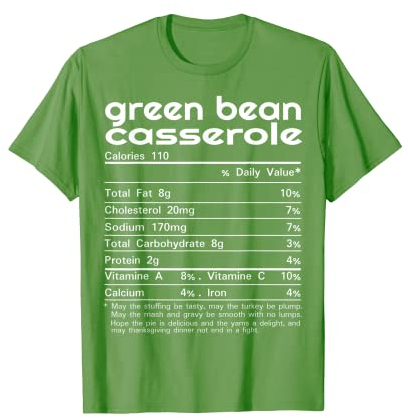 Faitout en forme de haricots verts - Cadeau de Thanksgiving T-Shirt