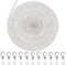 TOAOB Jewelry Making Chains Kit 39 Feet Silver 1.5mm Link Cable Chain Necklace Chains with 100pcs Jump Rings and 30pcs Lobster Clasps for Craft