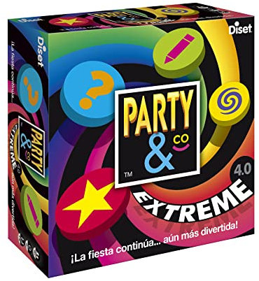 Party & co- Diset Extreme 4.0-Juego de Mesa multiprueba a Partir de 14 años-Español, Multicolor (Jumbodiset 360 Cartas)