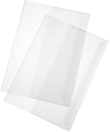 Wiederverwendbarer Buchumschlag 5 Stück PP Transparente Schutzhülle