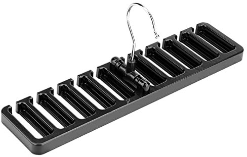 Changor Gürtelregal-Organizer, Kleiderschrank-Raum-Organizer Multifunktions für Zuhause für Gürtel für Schals(Schwarz)