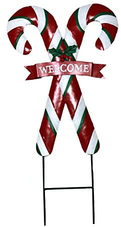 Worth Imports Zuckerstange, Gartenstecker, Metall, 68,6 cm, mehrfarbig