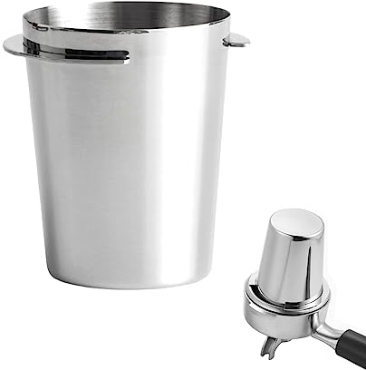 54mm Dosing Cup, Coffee Accessories Barista Espresso Dosing Cup, Fits 54mm Barista Portafilter, Stainless Steel Coffee Dosing Cup, Espresso Coffee Machine Accessories for Barista, Home, Cafe