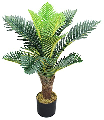 Decovego Palmizio Palma Artificiale Albero Pianta Artificiale Selezione, Selezione pianta di Palma:Palma Modello 14 (65 cm)