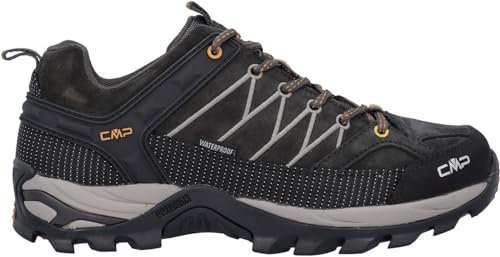 CMP Herren Rigel Low Trekking Shoes Wp Wanderschuhe, Schwarz Grau, 42 EU
