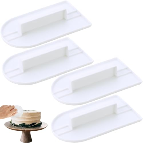 4Pcs 14CM Cake Smoother Icing Smoother Fondant Smoother Cake Icing Smoother Tool Fondant Tools Cake Tools Suitable for Home Kitchens Cake Shops Candy Shops Baking Tools Baking Lovers Gift