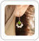 Aneneiceera Vintage Jade Perle Baumeln Ohrringe Gold Runde Jade Ohrringe Kleine Perle Reif Tropfen Ohrringe Winzige Cluster Perle Ohrringe Schmuck Für Frauen Und Mädchen