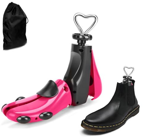 CuteHome Camilla de zapatos para hombre y mujer, expande la longitud y el ancho del zapato (individual, S), Rojo, talla 37-42, Small