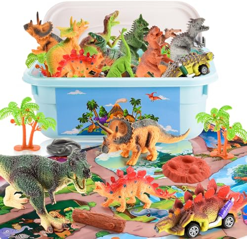 Grriopi Dinosaur Toys for Boys, Toys for 3 4 5 Year Old Boy Girl Gift for 2-8 Year Olds Boys Toys Age 4 5 6 Dinosaur Toys for Boys Age 3 4 5 Kids Toys Age 3-6 Sensory Toys Dinosaur Games Dinosaur Gift