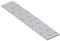 40mm x 200mm Galvanised Perforated Flat Plate Connector Joining Plates Metal Brace Brackets for Wood 2mm Thick Steel PP28 (Pack of 10)