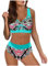 YOGALULU Badeanzug Damen Schnelltrocknend Badeanzug Mit Push Up BH Badeanzug SpaghettiträGer Bikini Rot Damen Push Up Bikini Braun Triangel Bikini 44 D Bikini Zum Binden Bikini Oberteil Zum SchnüRen
