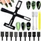 Umiup Nail Art Werkzeug Magnetstift, 13 Stück Nagel Magnet Stick Set Multifunktionaler Kreuz-Katzenaugen-Magnet Verwendung mit Cat Eye Gel Pulver oder Nagellack für DIY 3D Magnetisches (Yellow)