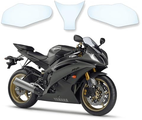 Pellicola protettiva per serbatoio, adesivo serbatoio adatto per Yamaha YZF R6 RJ15 2008-2016