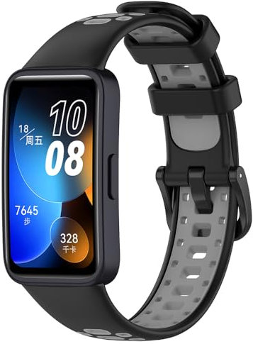 Breathable Ersatzarmband für Huawei Band 8 / 9, Sport Armband Uhrenarmband, Silikon Armbänder