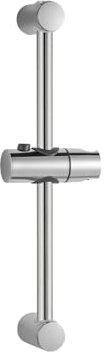 OFFO Duschstange Brausestange 53cm,wandmontierte Duschstange,Verstellbarer Abstand 22 bis 50cm,mit Handbrausenhalterung,Ersatz für Dusche,Chrom