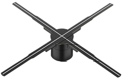 Ventaglio olografico, P65/25,6 pollici 3D HD Hologram Fan Proiettore, Lettore olografico for insegne a LED, Supporto for video di immagini Negozio Bar Festa Pubblicità Display Luce Videoproiettore