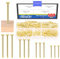 Glarks 500pcs 20/25 / 30 / 38mm long clou combo Kit, clous de suspension d'or, clous décoratifs, clous muraux, clous en bois, clous communs, picture Wall hanging Hardware clous